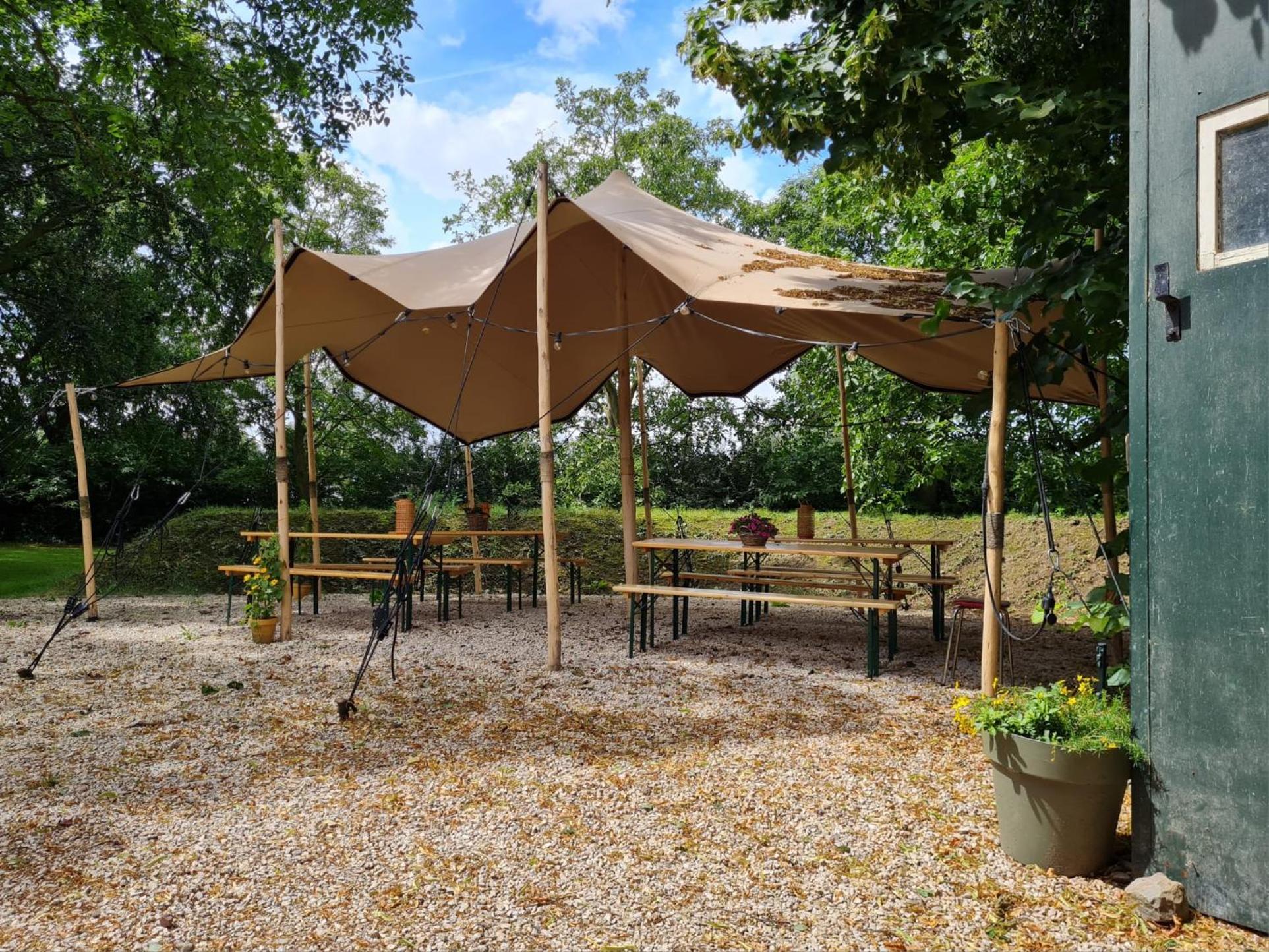 Nederweert-Eind Bell Tent In Een Voedselbos מראה חיצוני תמונה