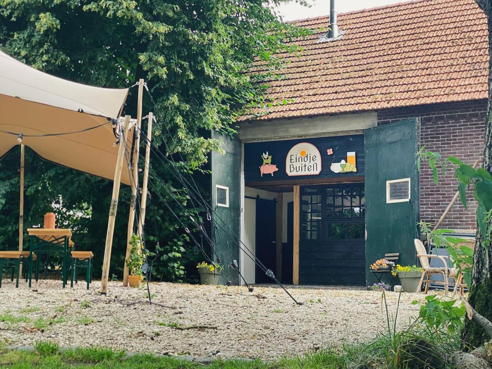 Nederweert-Eind Bell Tent In Een Voedselbos מראה חיצוני תמונה